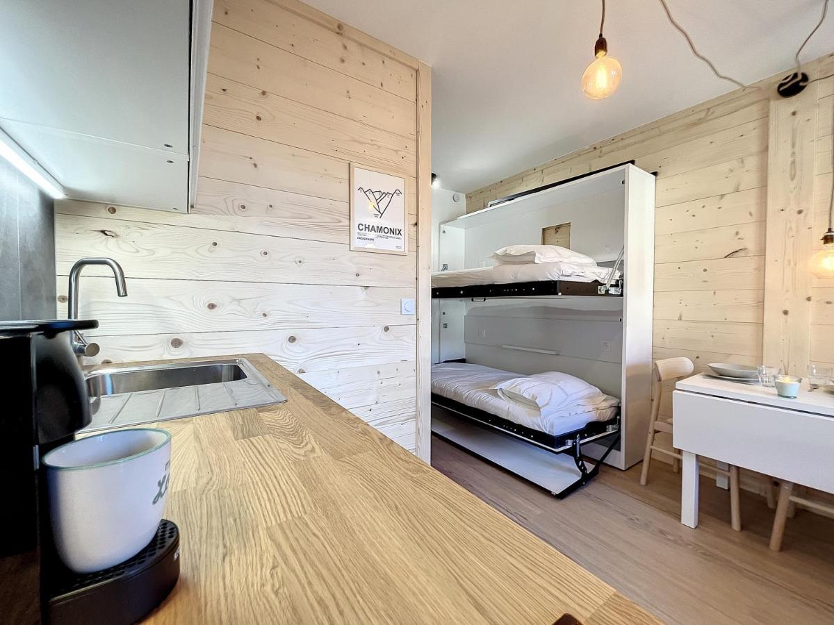 Superbe Studio Refait A Neuf Et Tout Equipe Avec Parking Chamonix Dış mekan fotoğraf